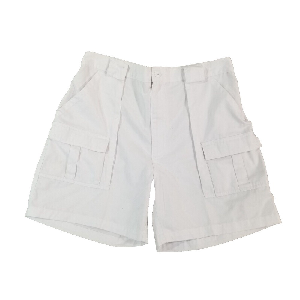 Weekender cargo hiking shorts men's 38x6 White comfort waist outdoor beach boat